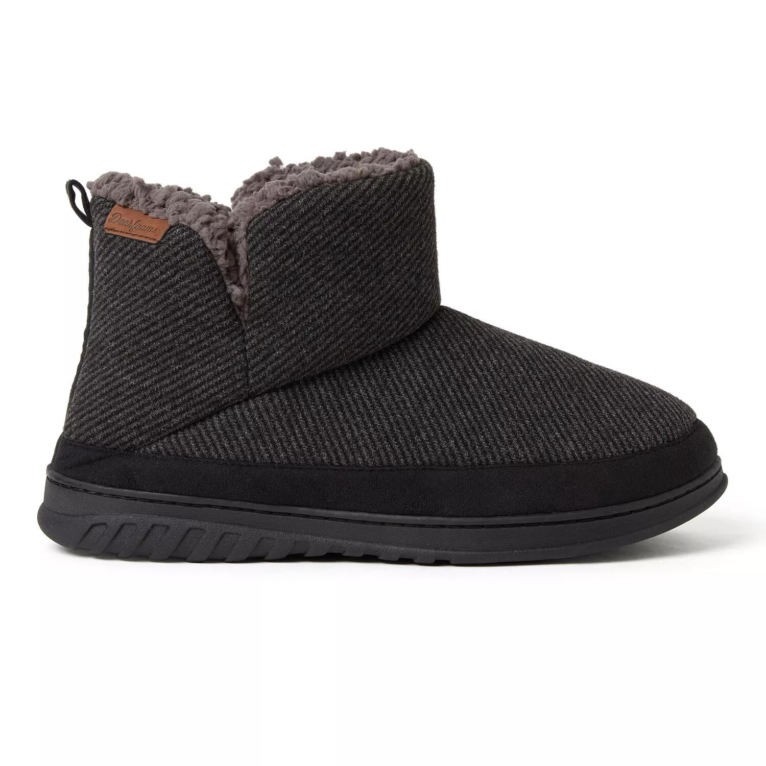 

Мужские тканые тапочки Dearfoams James, Серый, Мужские тканые тапочки Dearfoams James