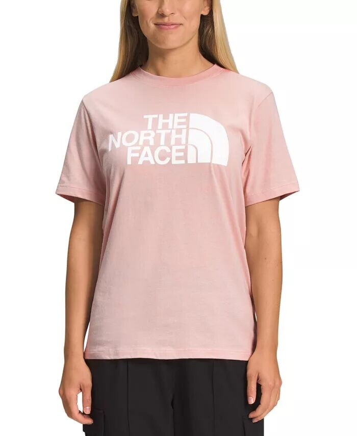 

Женская футболка с полукуполом и логотипом The North Face, розовый