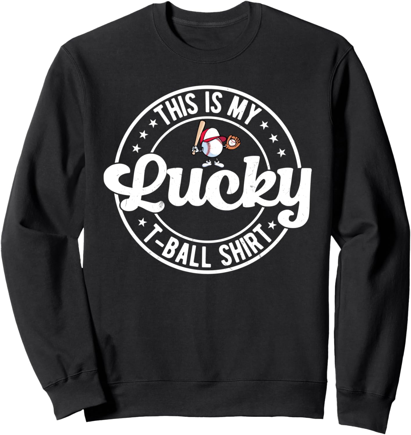 

Это моя счастливая толстовка - для игрока в ти-бол. Толстовка Teeball Equipment Tee-Ball Game, черный