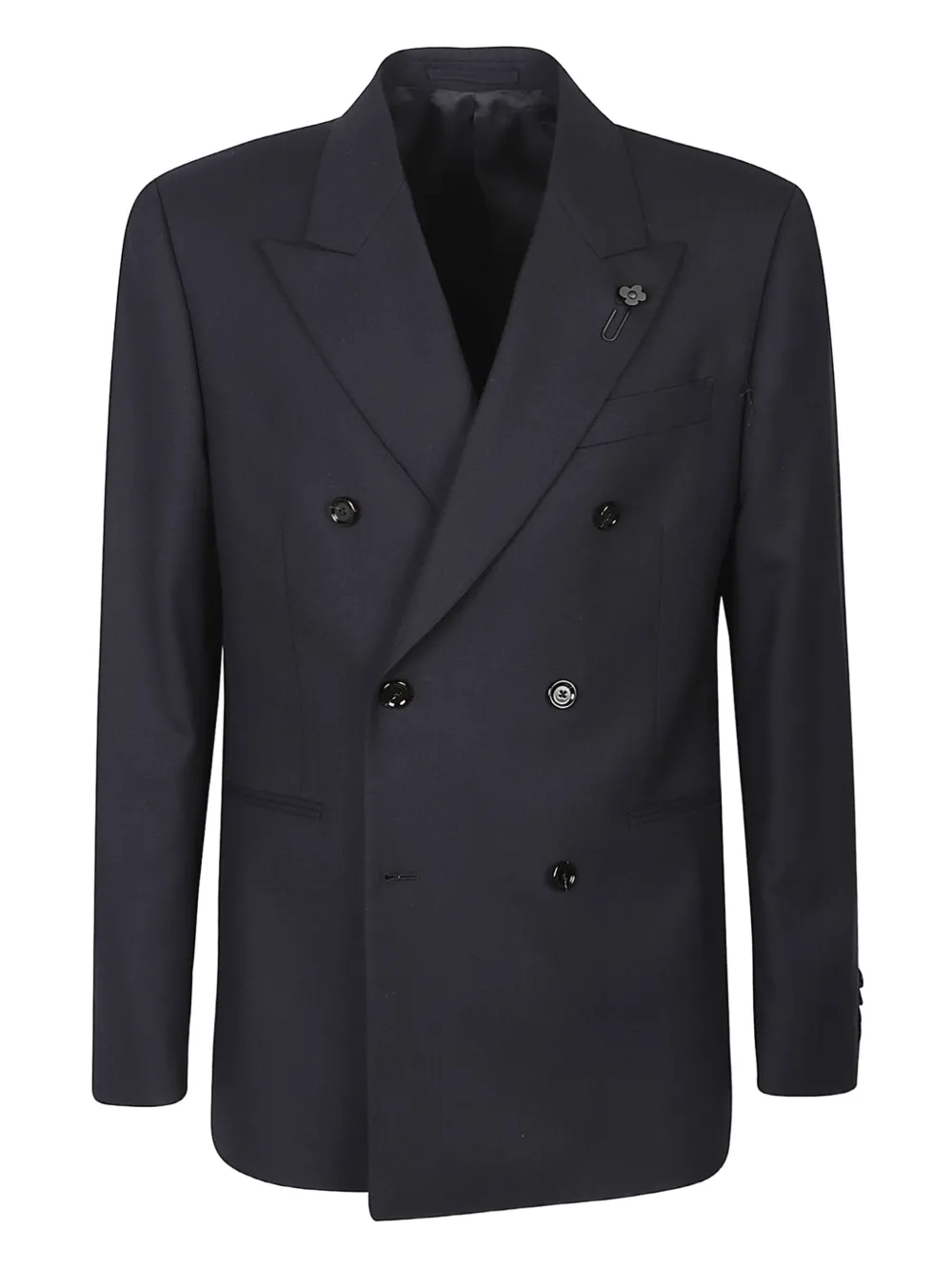 

Костюм с двубортным пиджаком Lardini, синий