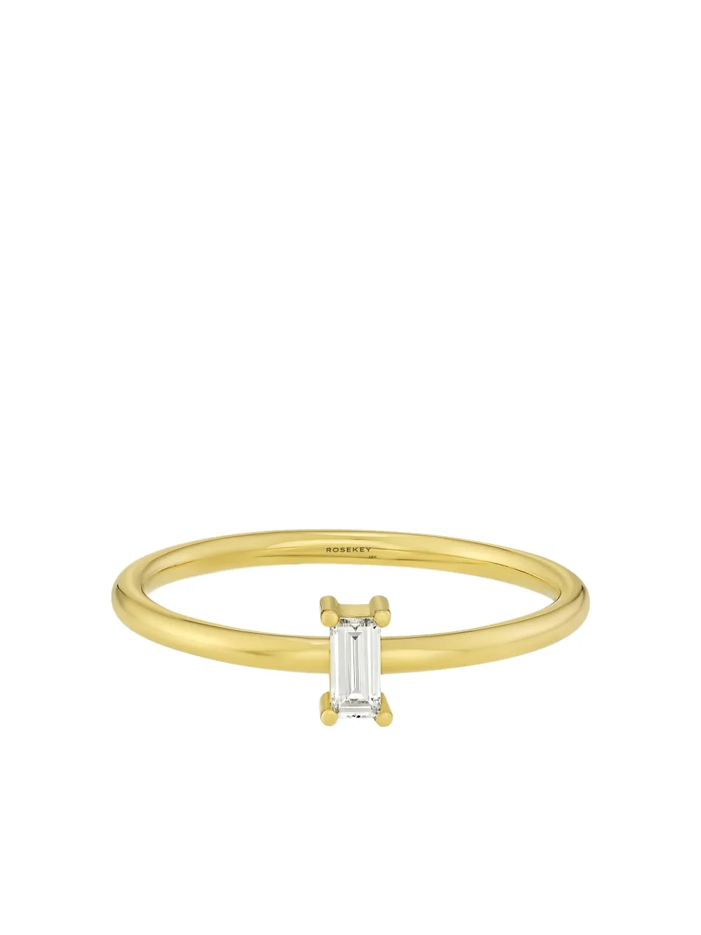 

Кольцо с бриллиантом из 18-каратного желтого золота ROSEKEY, золотой