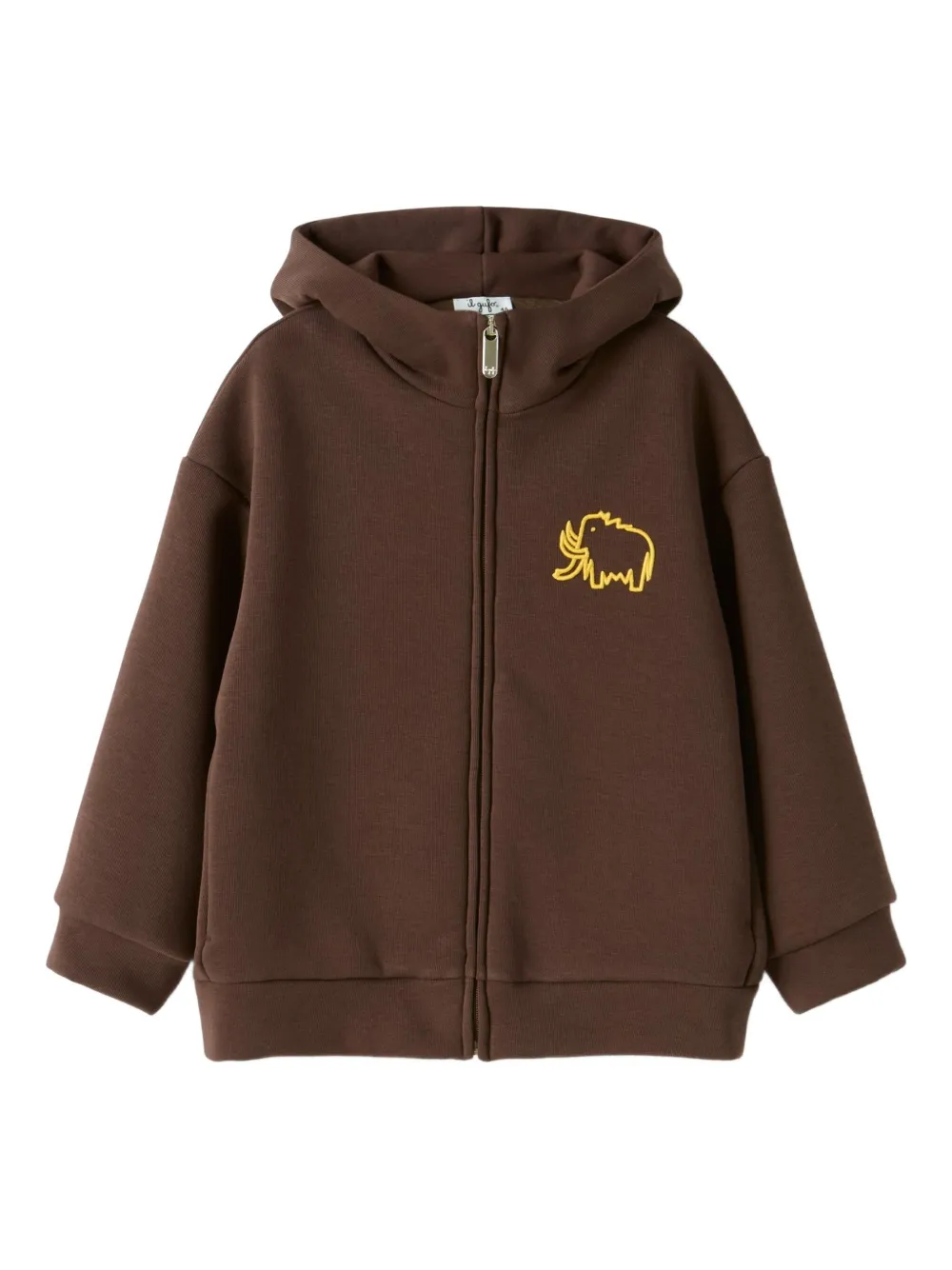 

Пальто на молнии с капюшоном Il Gufo, коричневый