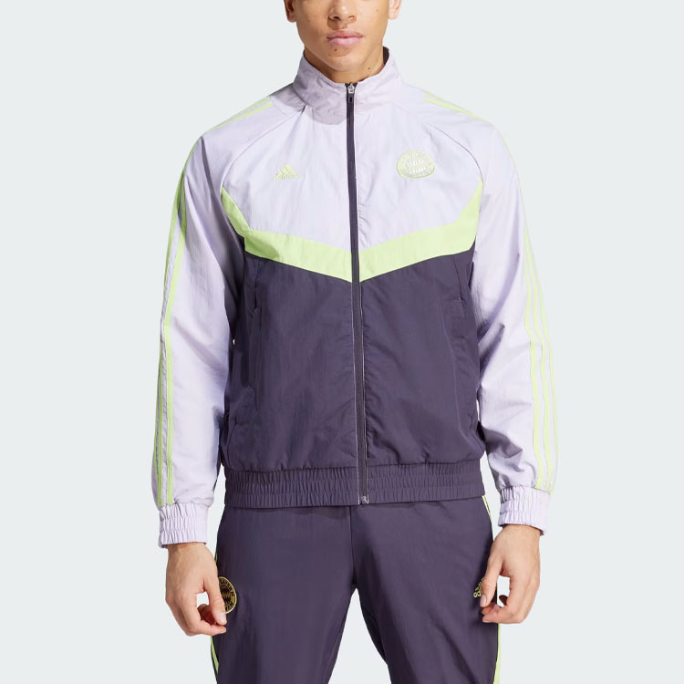 Футболка Adidas FC Bayern Woven Track Top Silver Daybreak — фото 3