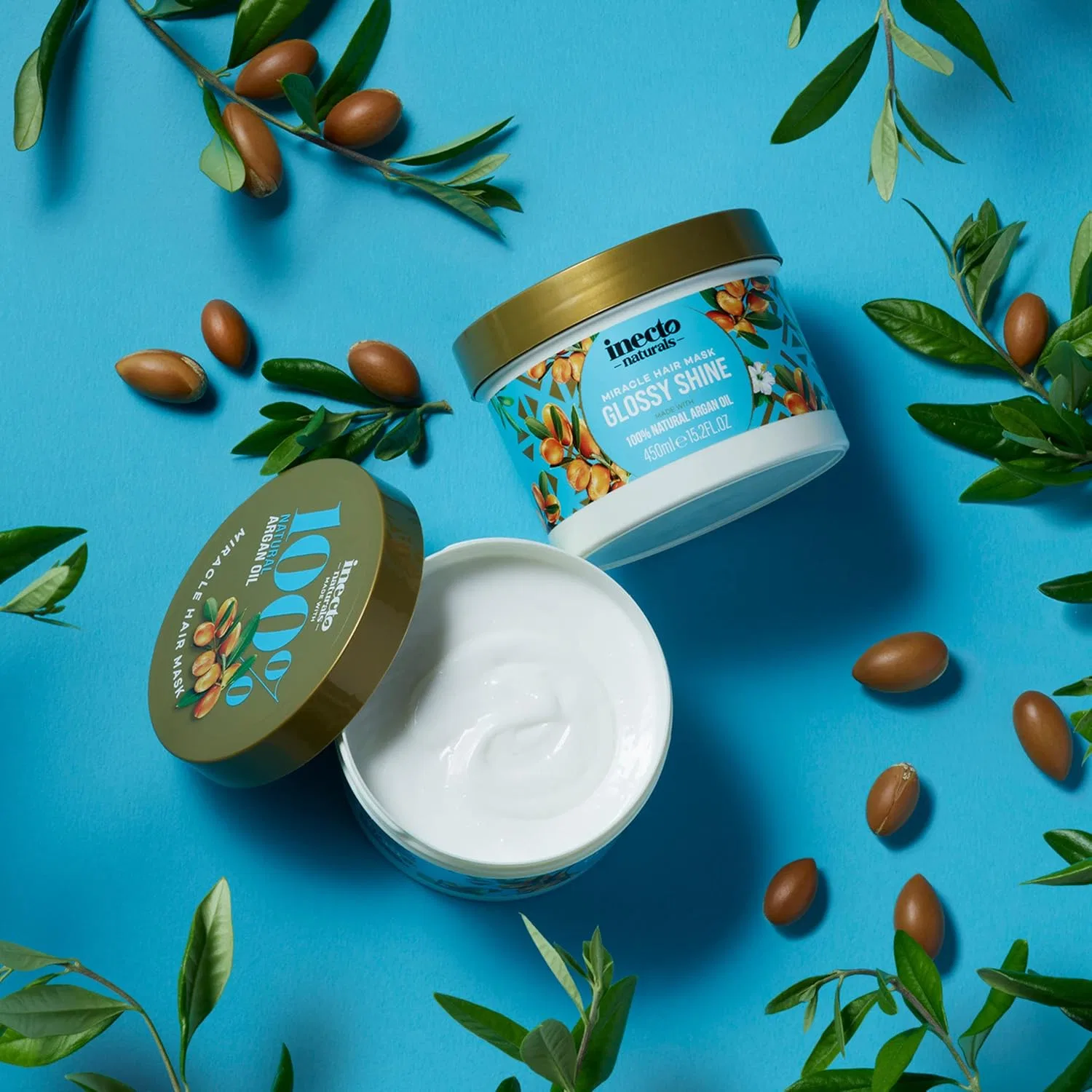 Маска для волос INECTO Glossy Shine Argan Miracle 450 мл Inecto — фото 4
