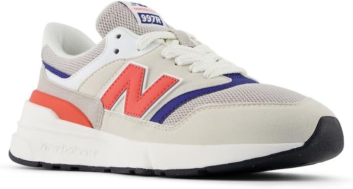 Детские кроссовки New Balance 997r V1 на шнуровке, Linen/Moonrock/Inkwell — фото 4
