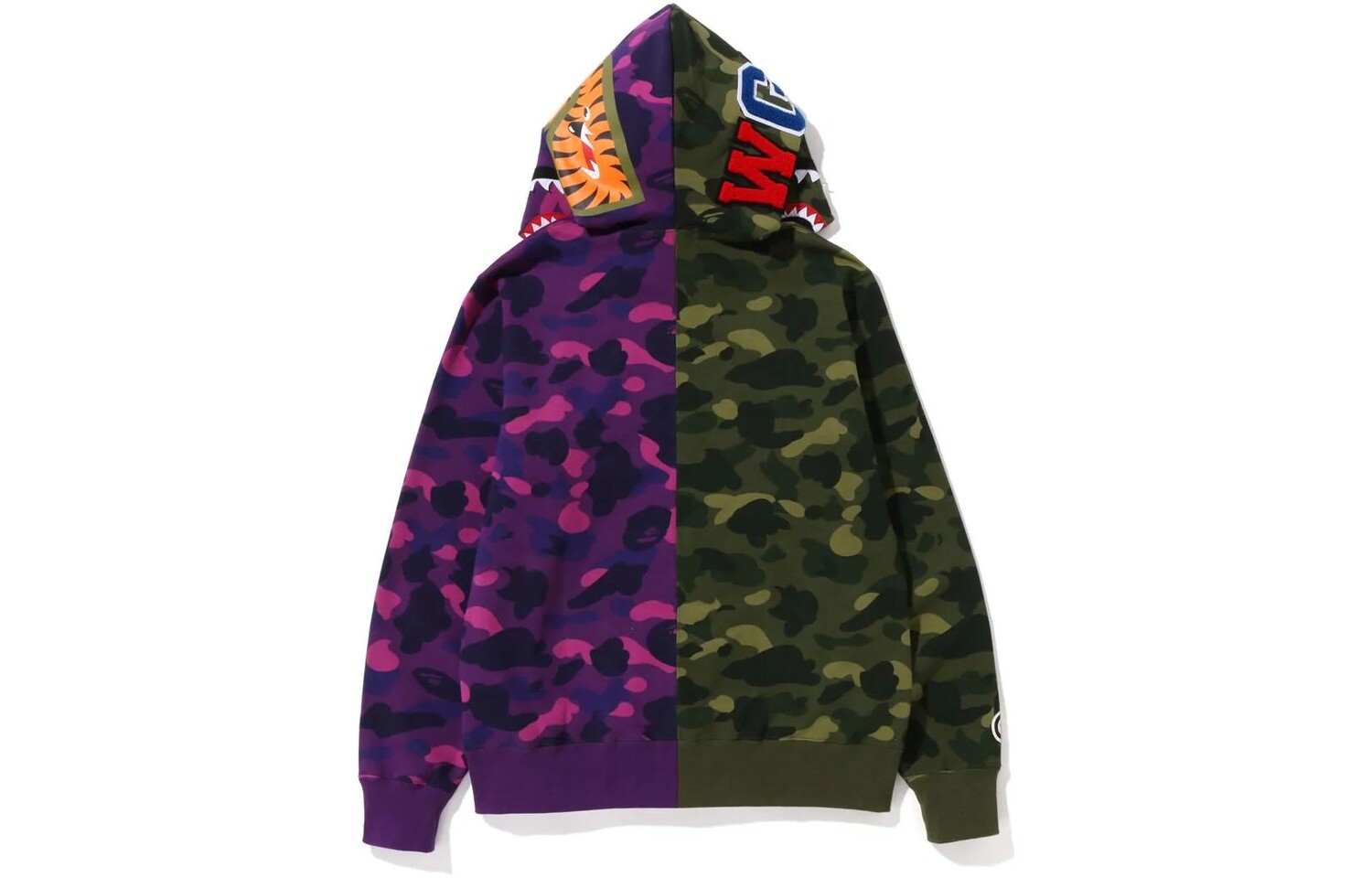Мужская толстовка A BATHING APE, Фиолетовый/Зеленый — фото 4