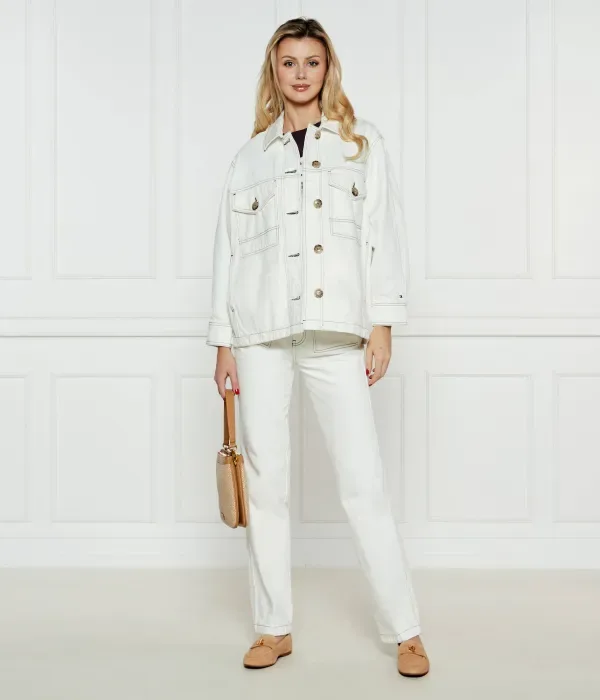 Джинсы relaxed fit Tommy Hilfiger, экрю — фото 2
