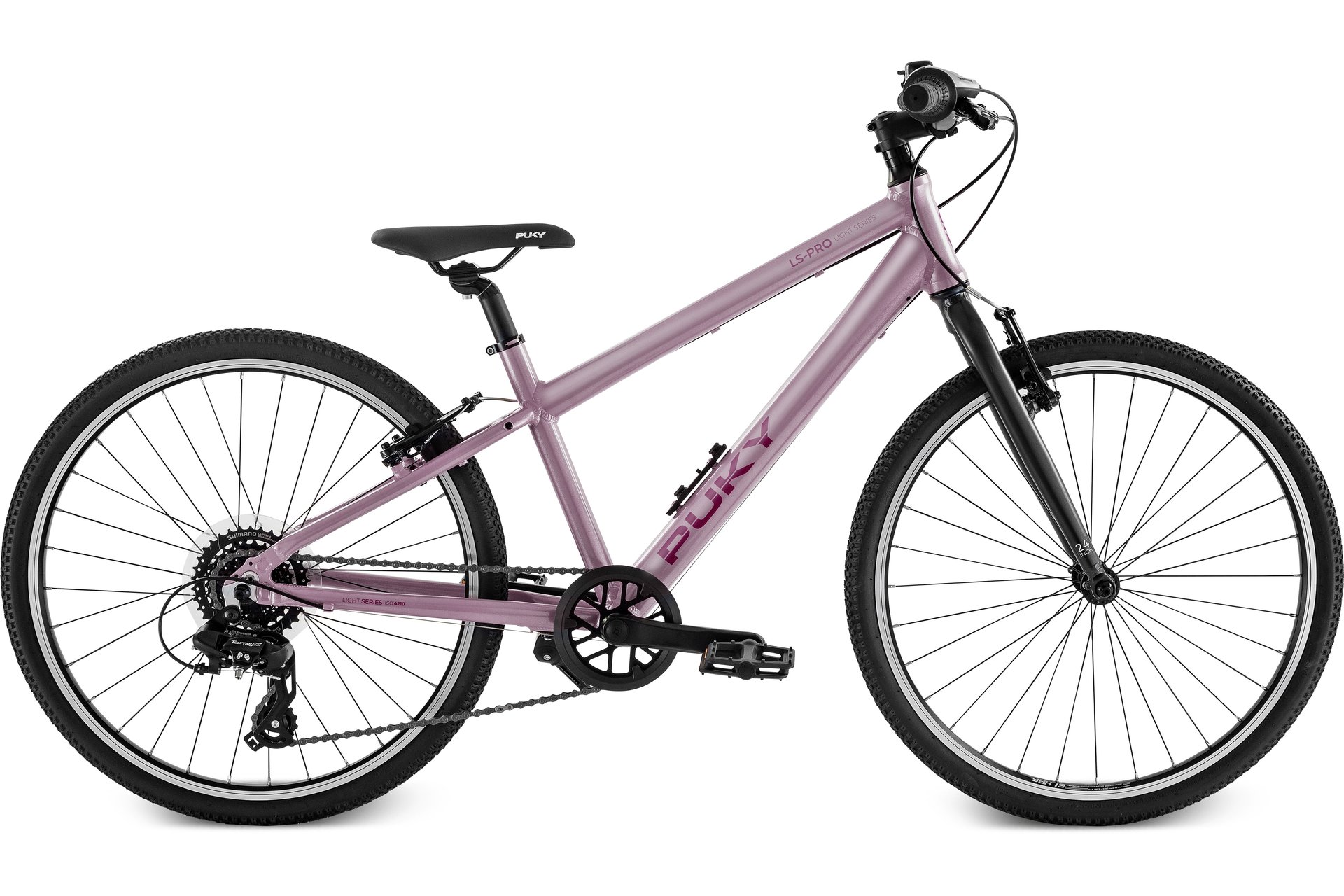 Горный велосипед Puky LS-PRO 24-8 - 24 дюймов - Diamant - 2025, цвет Lila|pearl pink/anthracite — фото 3