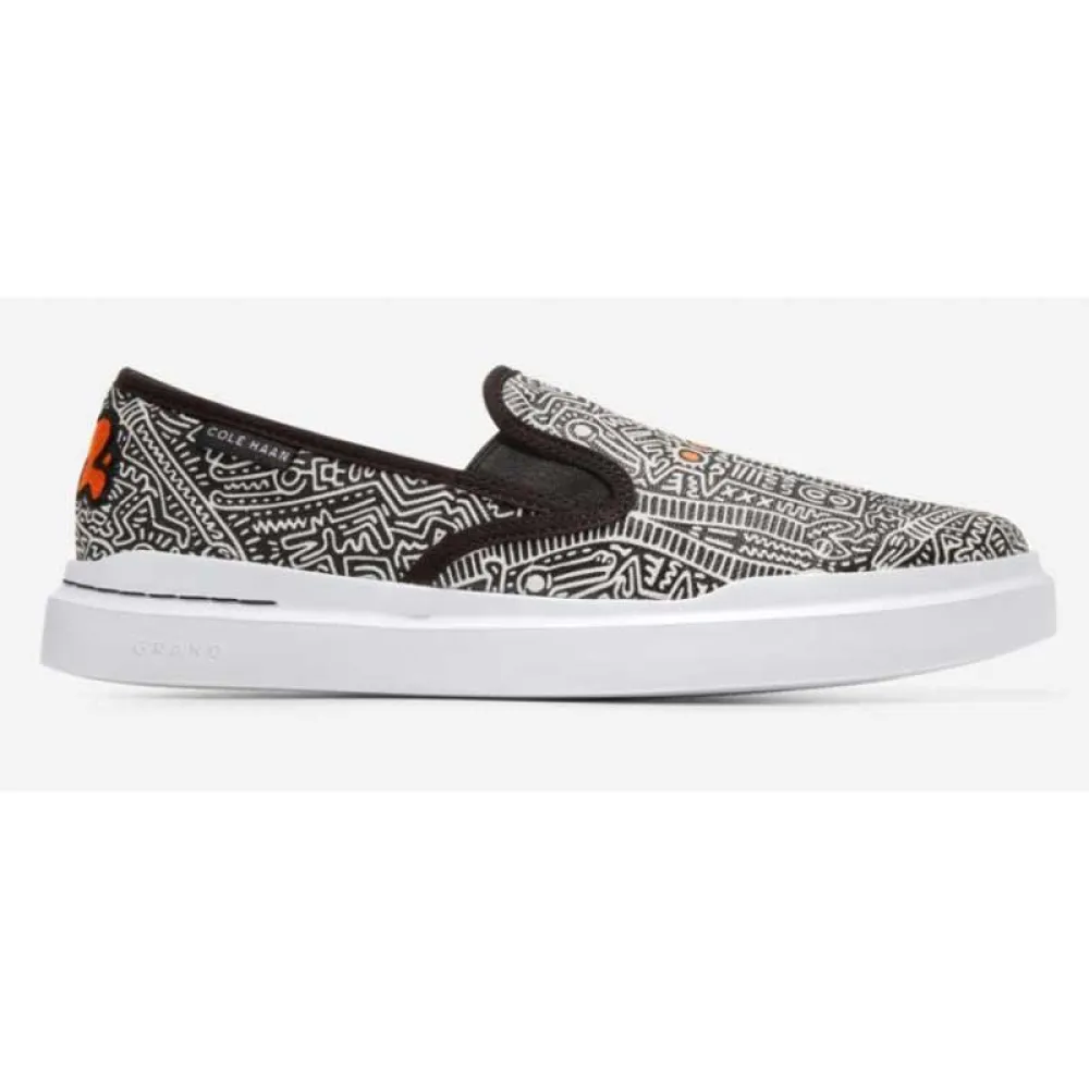 Слипоны Cole Haan Ch X Keith Haring Grandpro Rally Slipon, серый — фото 3