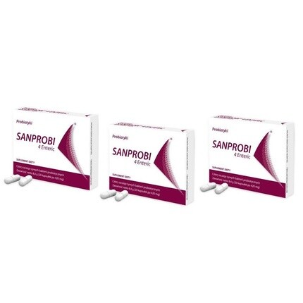

4 капсулы кишечных пробиотиков, Sanprobi