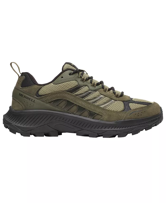 Мужские кожаные туфли Speed Strike 2 с круглым носком Merrell, зеленый — фото 2