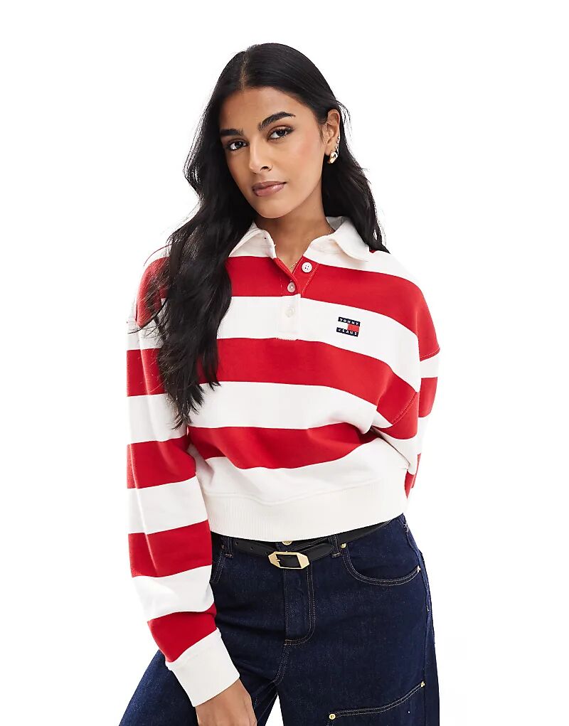 

Толстовка свободного кроя с воротником-поло в цвете multi Tommy Jeans