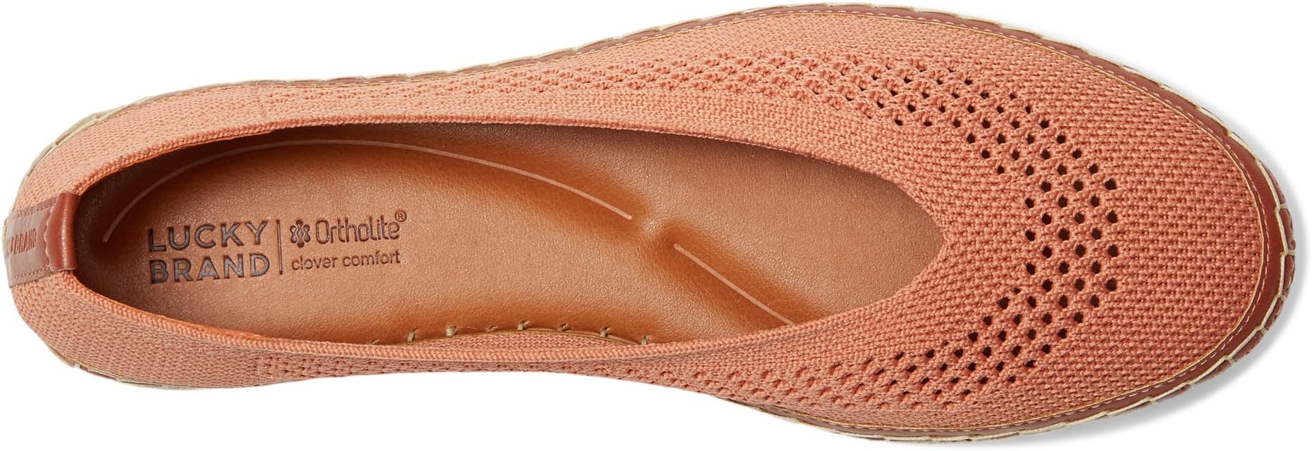 Балетки Lucky Brand Orena Knit Espadrille Sandals, цвет Corange — фото 2