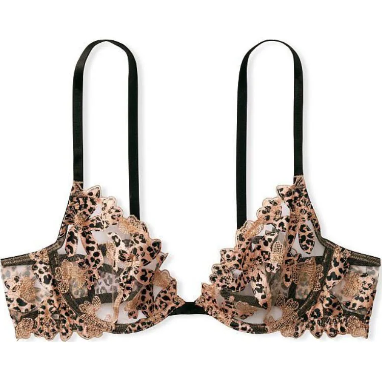 Женский бюстгальтер Victoria's Secret, Nude Leopard Print