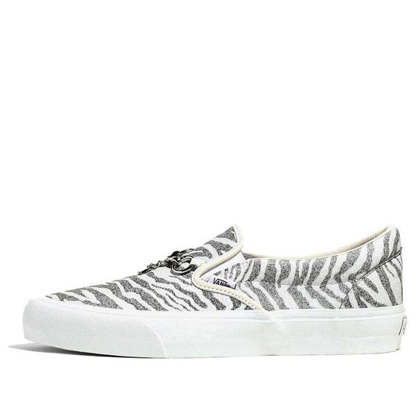

Кроссовки needles x vault classic slip-on v 'animal print - white' Vans, белый