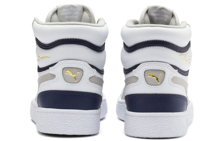 Кроссовки PUMA Ralph Sampson Mid Jr 'White Grey' 370925-03, серый — фото 4