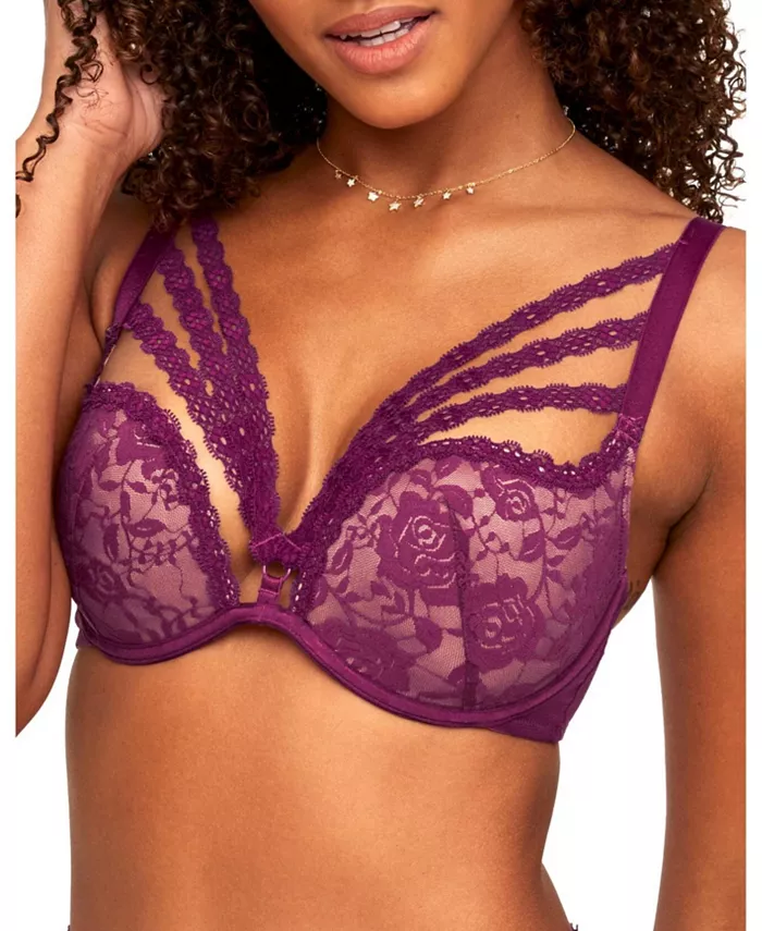 

Женский бюстгальтер Marcia Push Up с глубоким вырезом Adore Me, фиолетовый