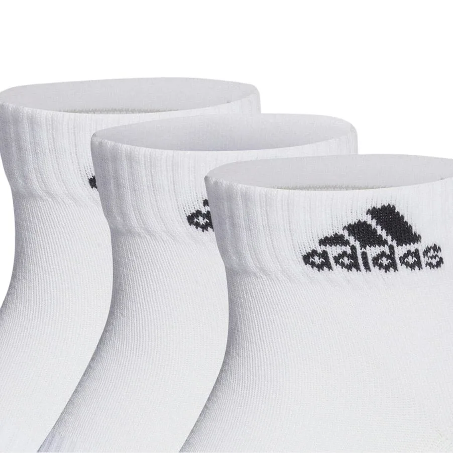 Adidas Носки щиколоточные унисекс набор из 3 пар белые — фото 3