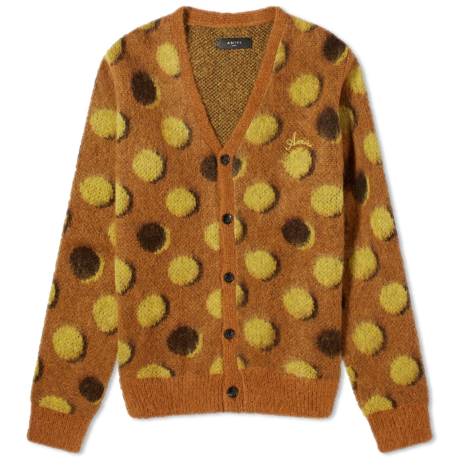 

Кардиган Amiri Polkadot Mohair, коричневый