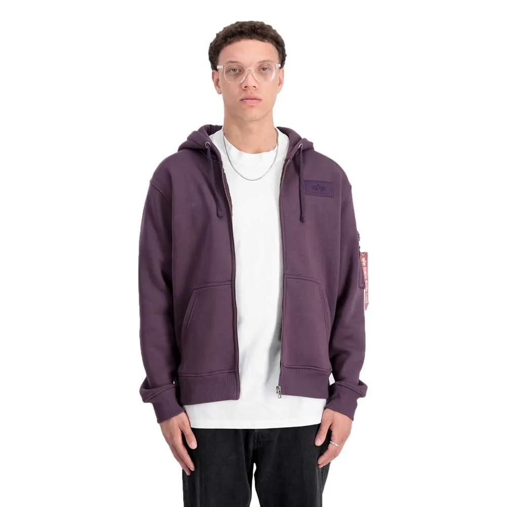 

Толстовка Alpha Industries Back Print full zip, фиолетовый