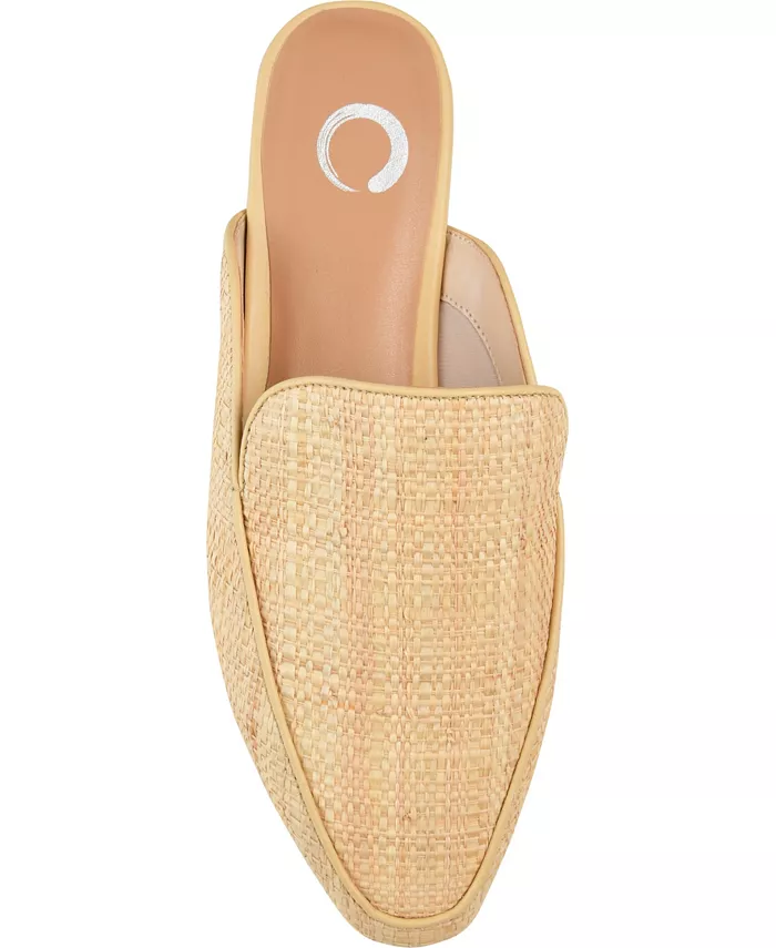 Женские мюли Akza Slip On Journee Collection, коричневый/бежевый — фото 4