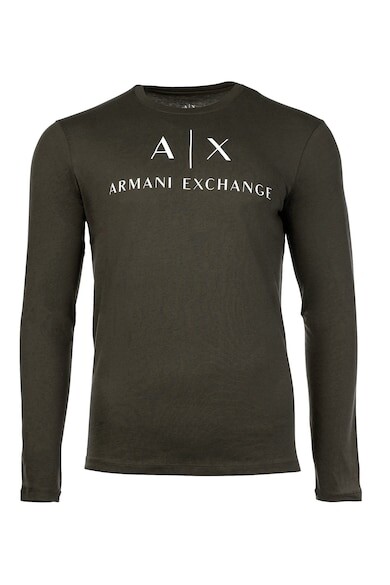 

Блузка с логотипом ARMANI EXCHANGE, оливковый