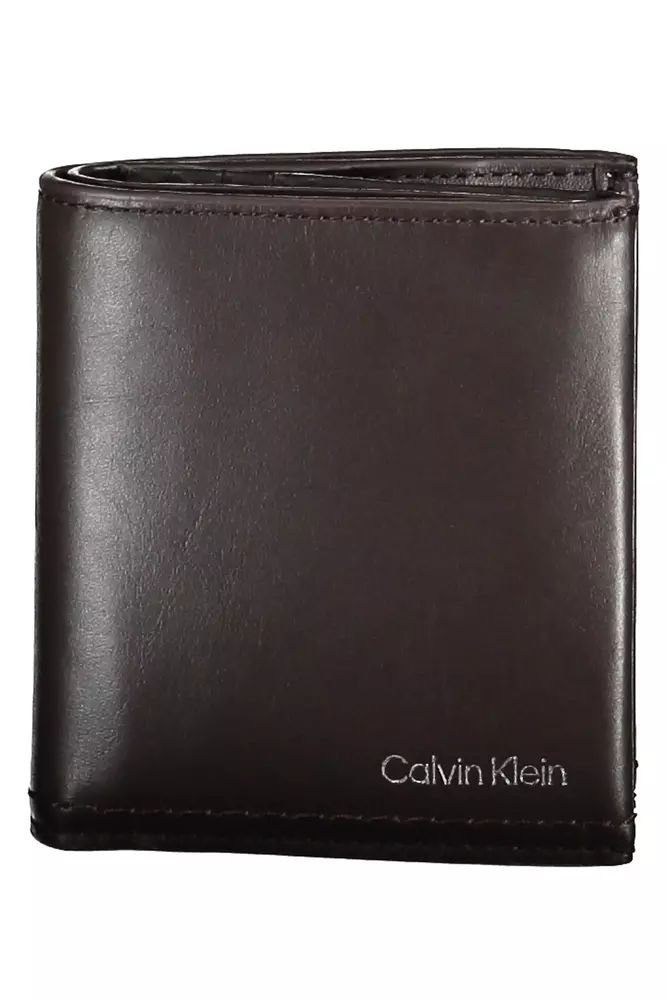 

Кожаный мужской кошелек Calvin Klein, коричневый