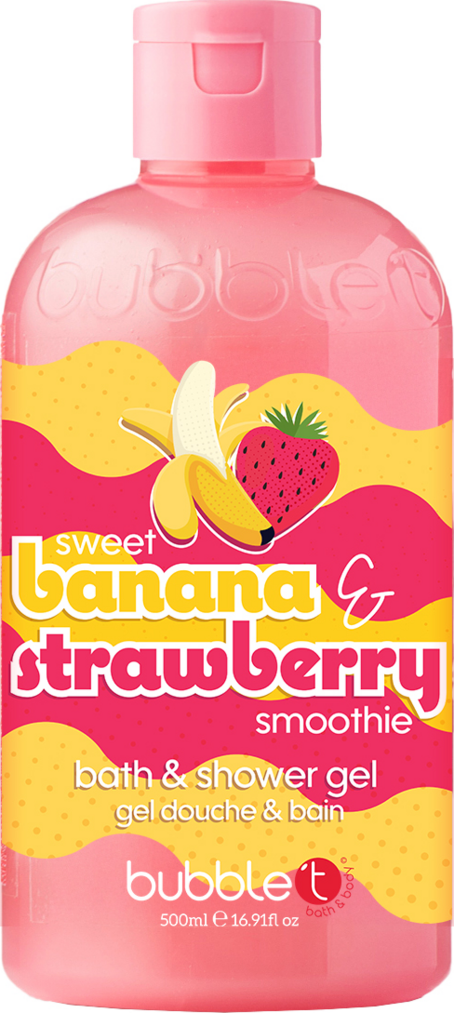

Гель для душа bubble t Smoothie Erdbeere & Banane Bade- & Duschgel