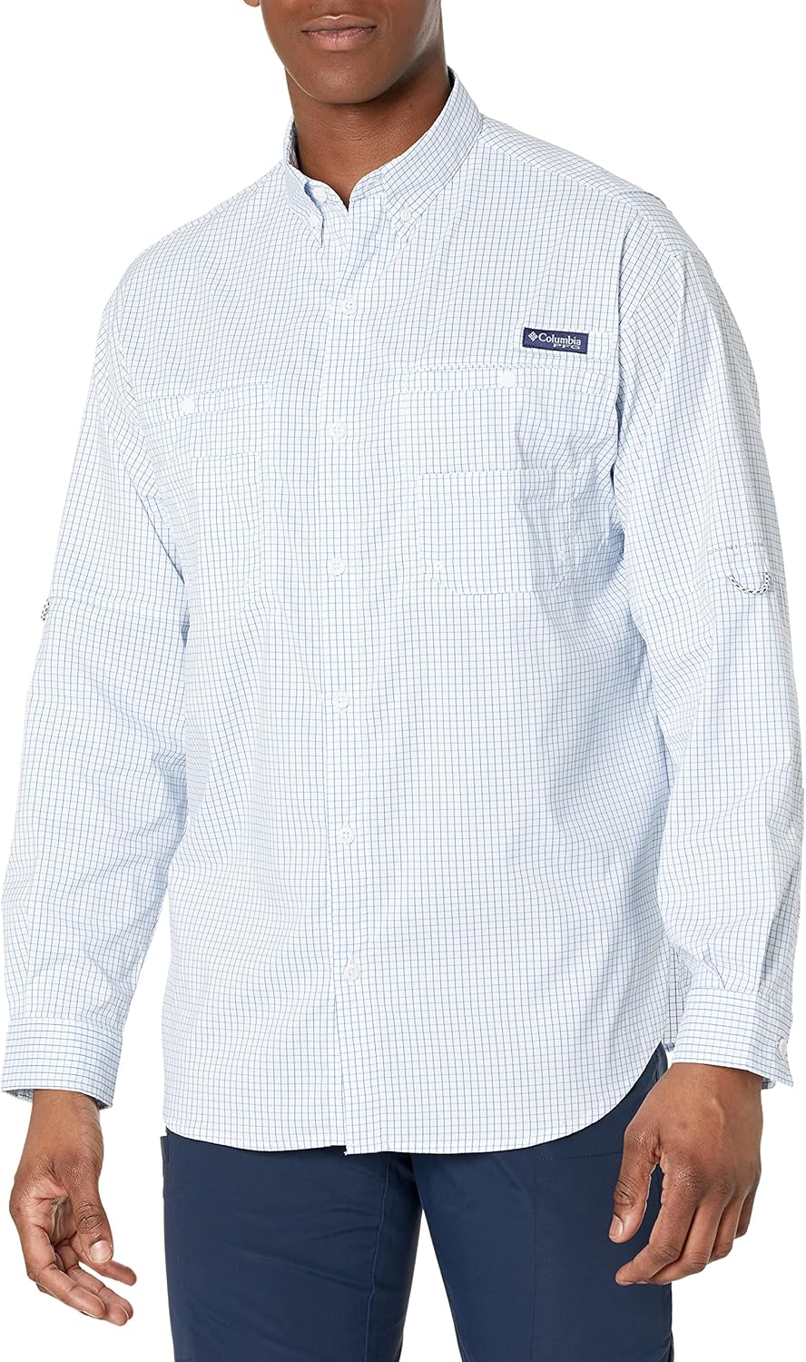 

Мужская рубашка Columbia Super Tamiami с длинным рукавом, Vivid Blue Multi Gingham