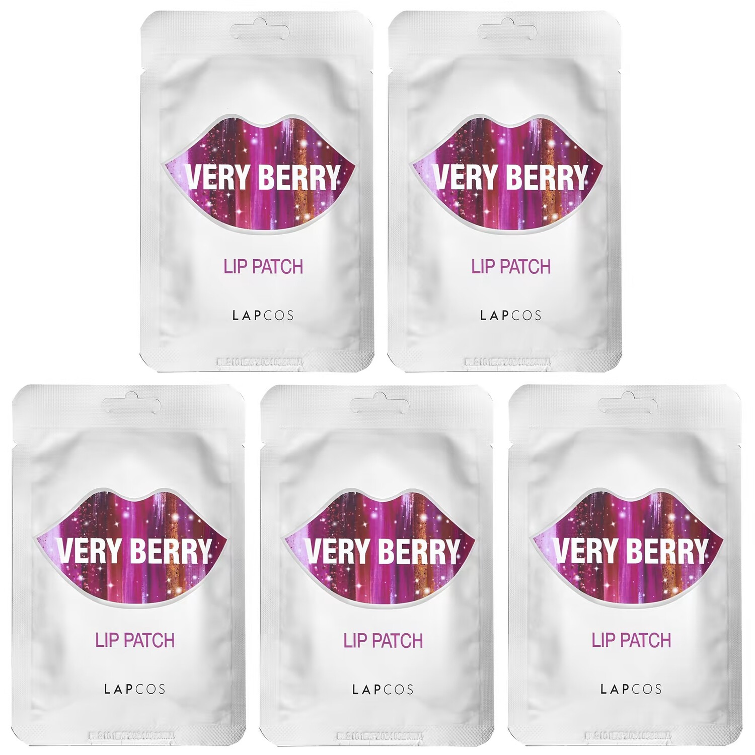 

Lapcos Lip Patch Very Berry 5 патчей по 0,1 унции каждый