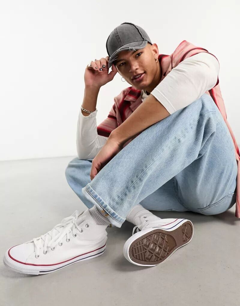 Белые высокие кеды унисекс Converse Chuck Taylor All Star унисекс — фото 3