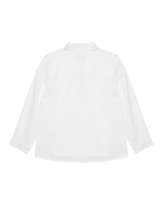 Рубашка обычного кроя 59UXGQ029 United Colors Of Benetton, белый — фото 2