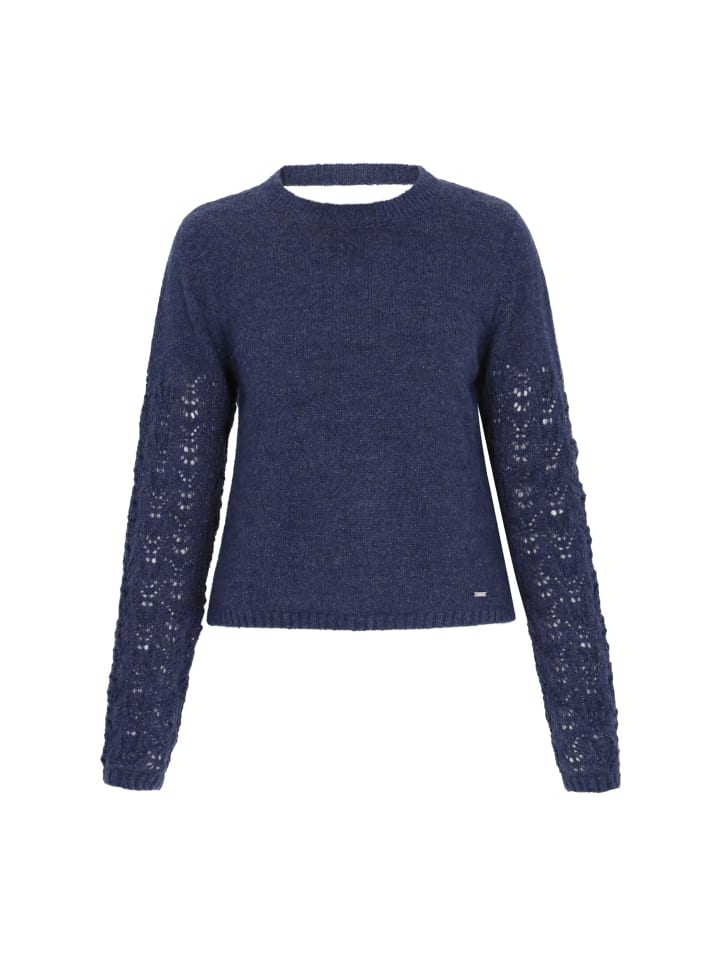 

Женский свитер темно-синего цвета DreiMaster Vintage