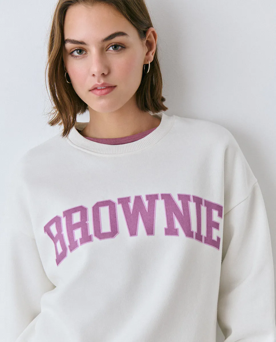 

Женская толстовка с логотипом Brownie, цвет Crudo