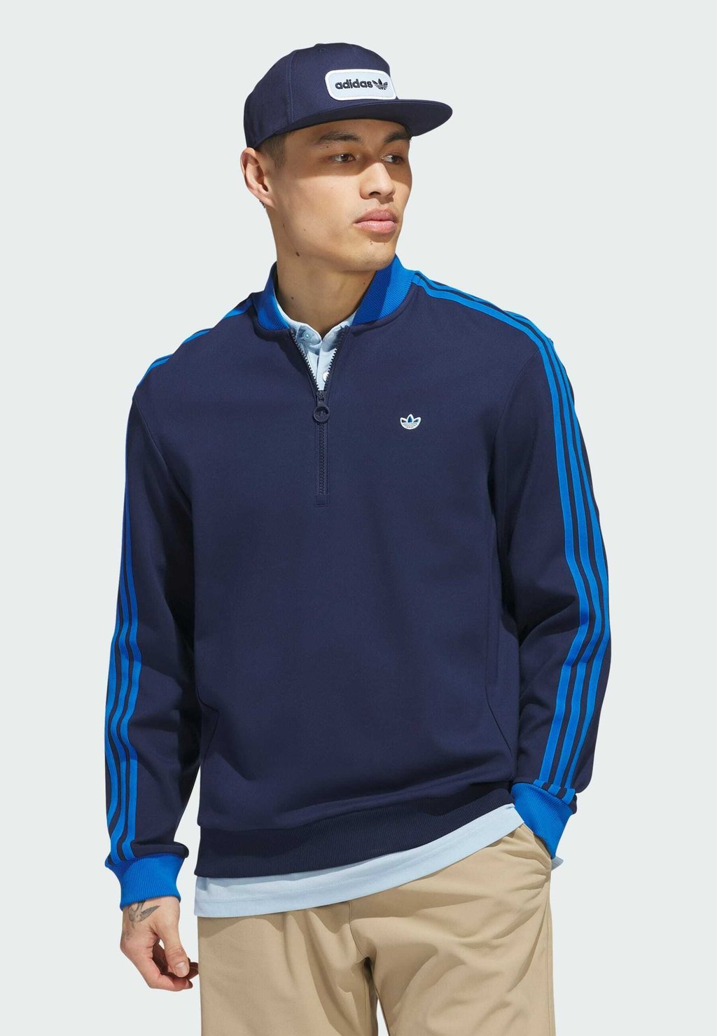

Толстовка 1/4 ZIP Adidas Golf Originals, темно-синий