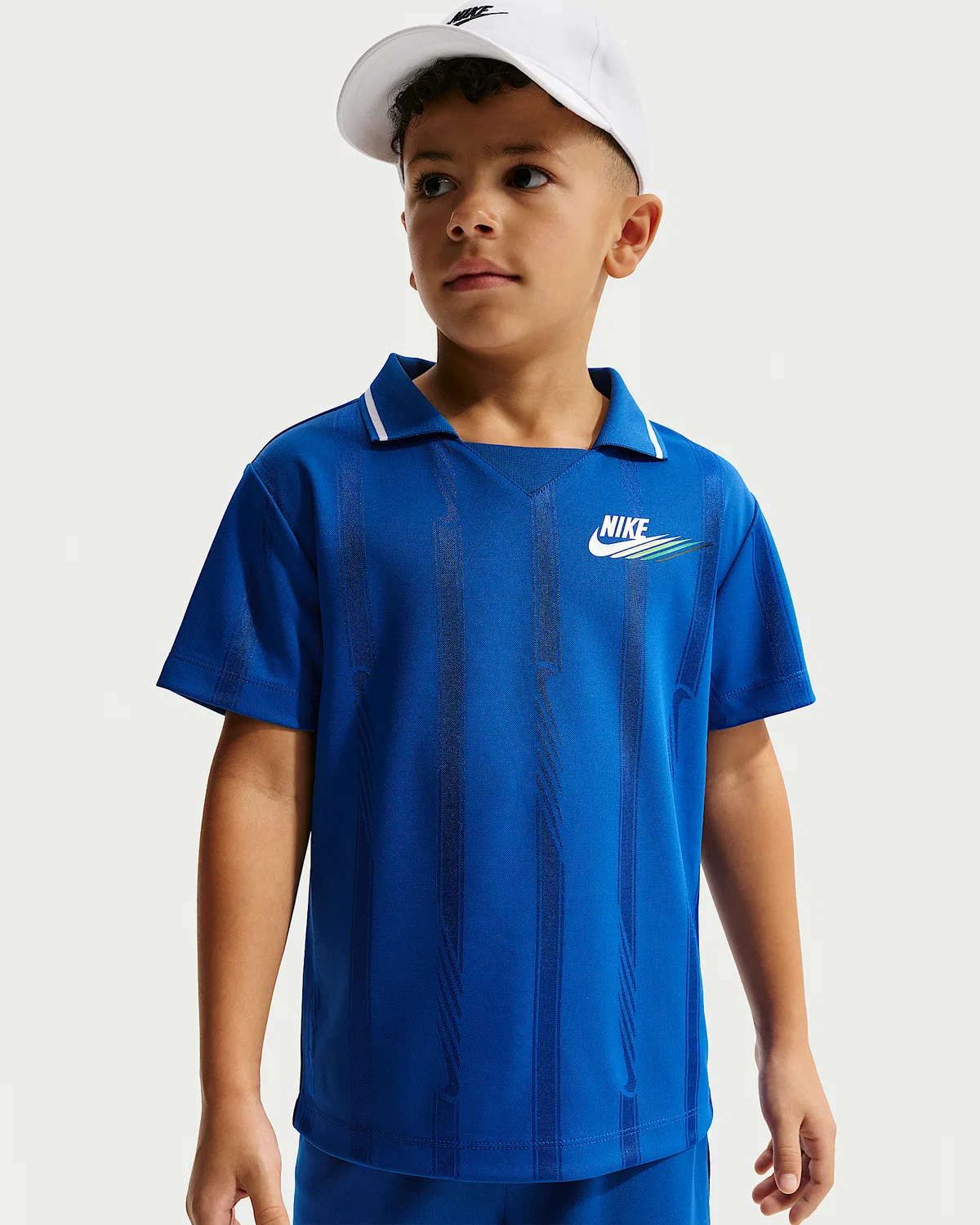 Детский набор из двух предметов: шорты из сетки Victory Lap Nike Sportswear, Game Royal — фото 2