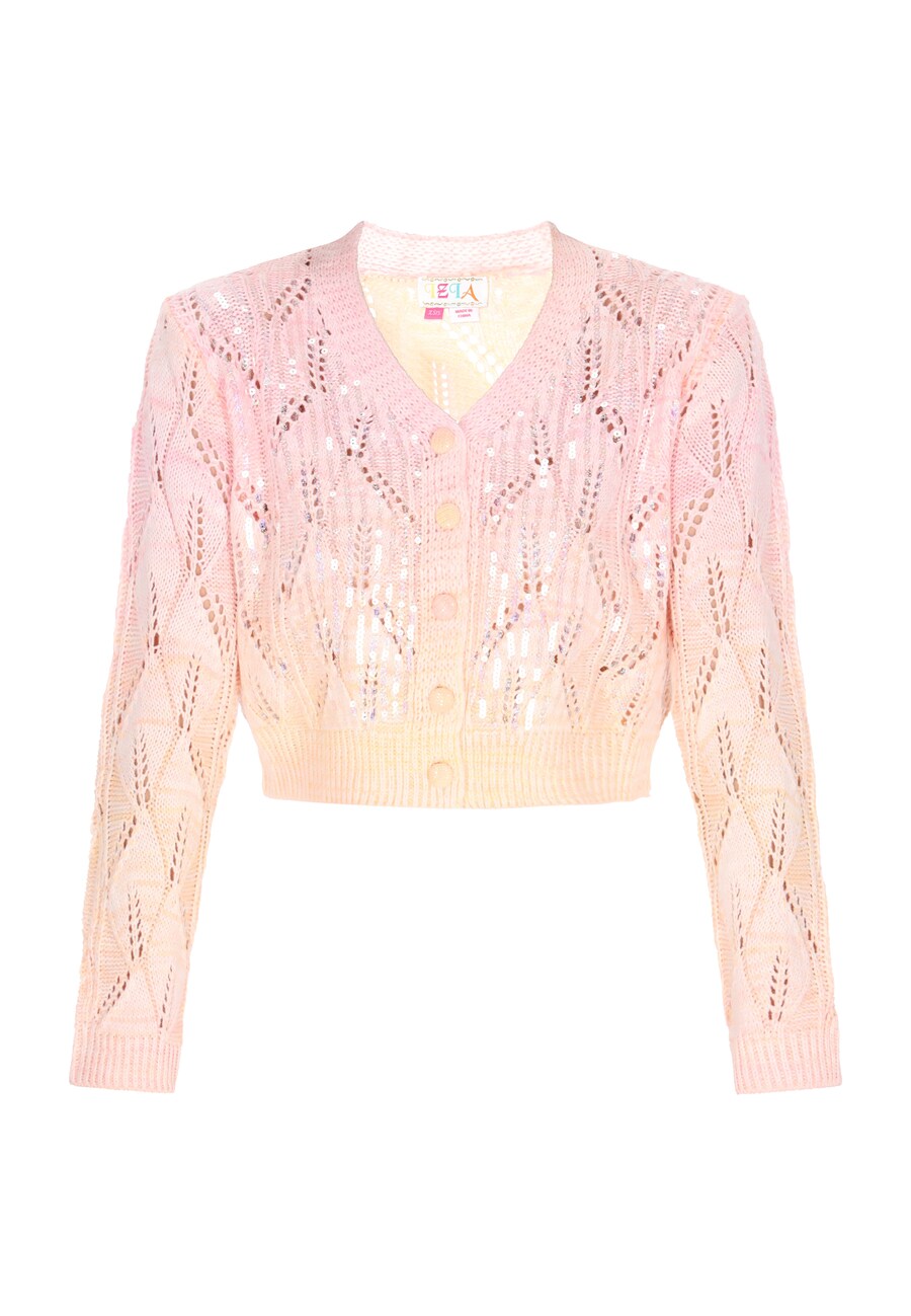 

Вязаный кардиган IZIA Fashion Look, розовый