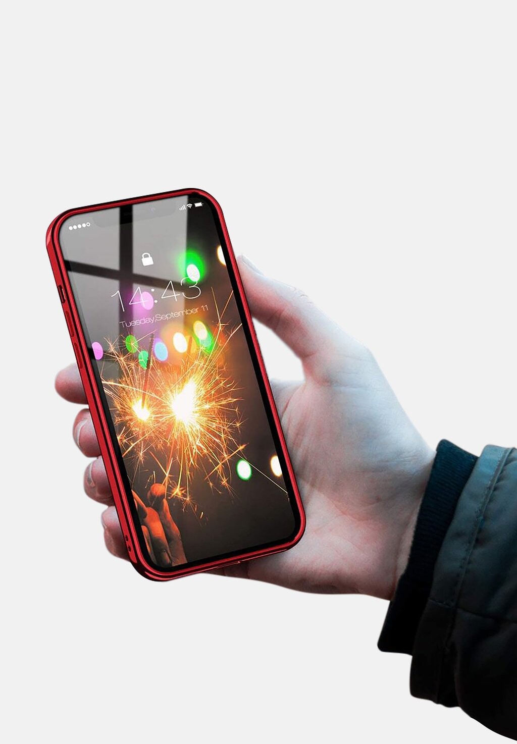 

Чехол для мобильного телефона CRYSTAL CLEAR CASE FOR IPHONE 13 Arrivly, красный