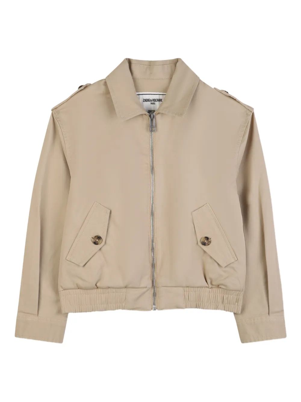 

Куртка на молнии Zadig & Voltaire Kids, бежевый