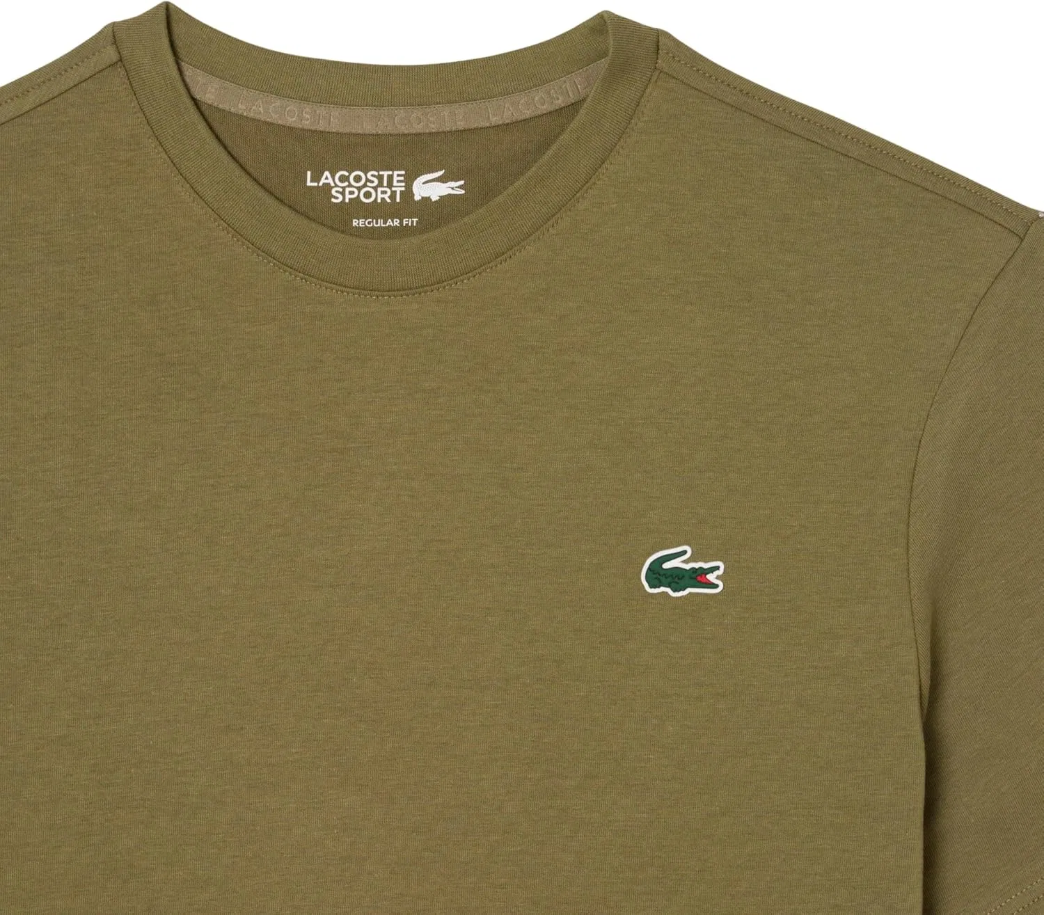 Футболка мужская Lacoste Active, цвет оливковый — фото 2