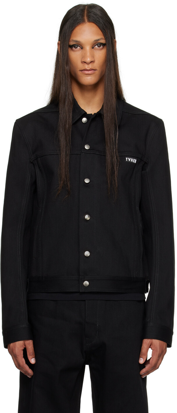 

Эксклюзивная черная джинсовая куртка Rick Owens SSENSE KEMBRA PFAHLER Edition, Черный, Эксклюзивная черная джинсовая куртка Rick Owens SSENSE KEMBRA PFAHLER Edition