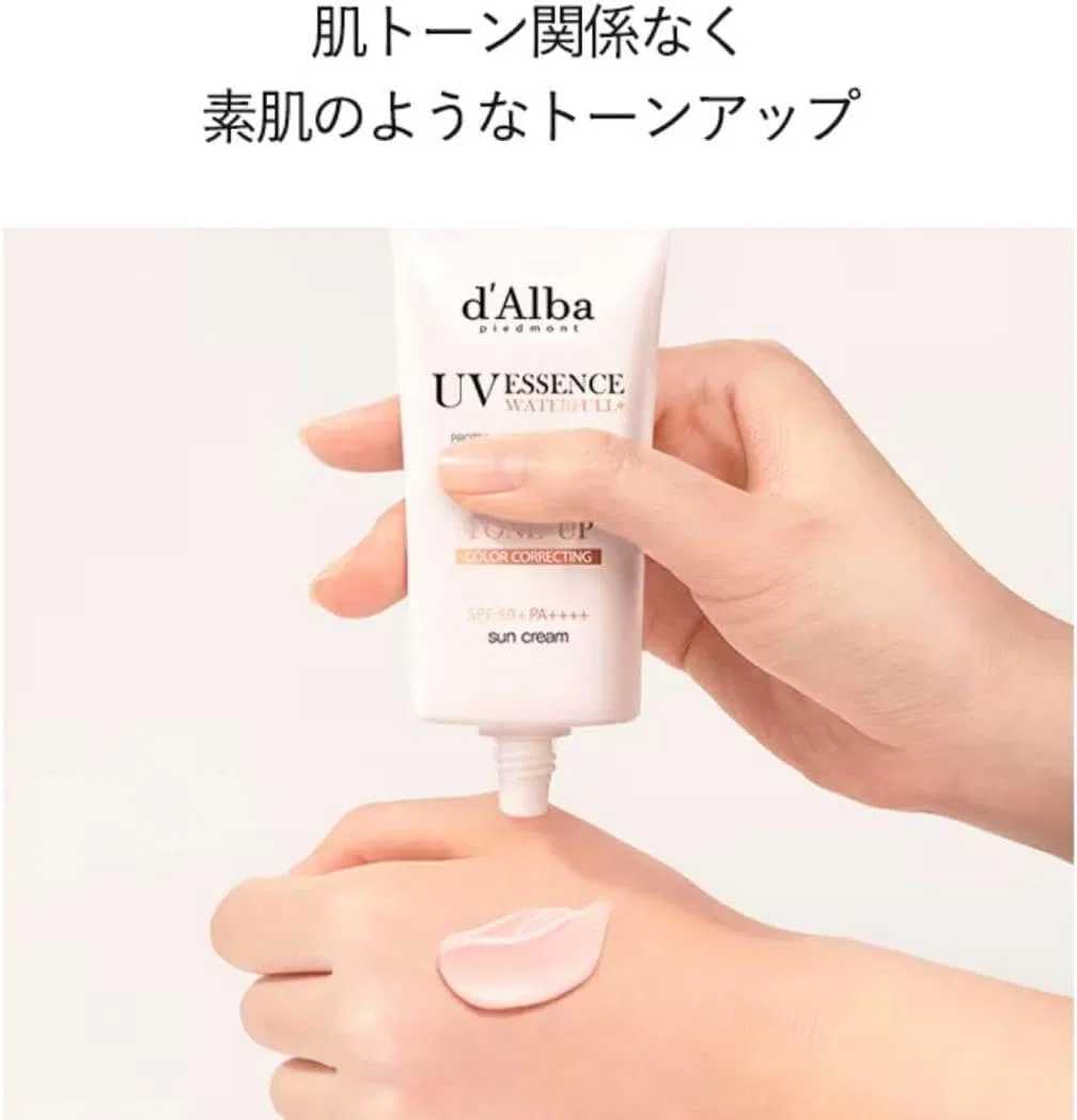 Тональная основа Dalba Tone Up Sunscreen Makeup Base Pink для чувствительной кожи — фото 3