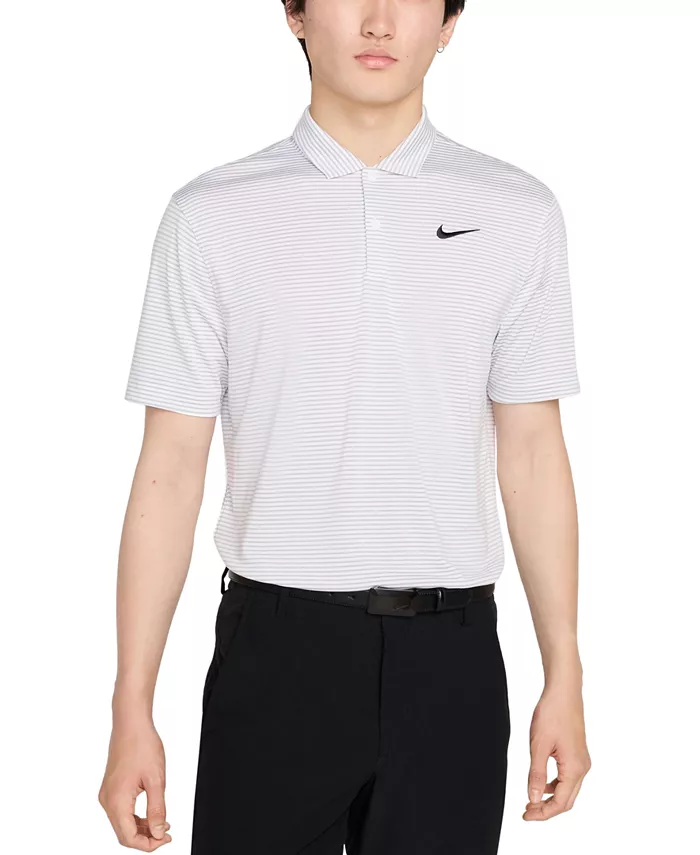 

Мужская свободная поло для гольфа с коротким рукавом Core Dri-FIT Nike, белый