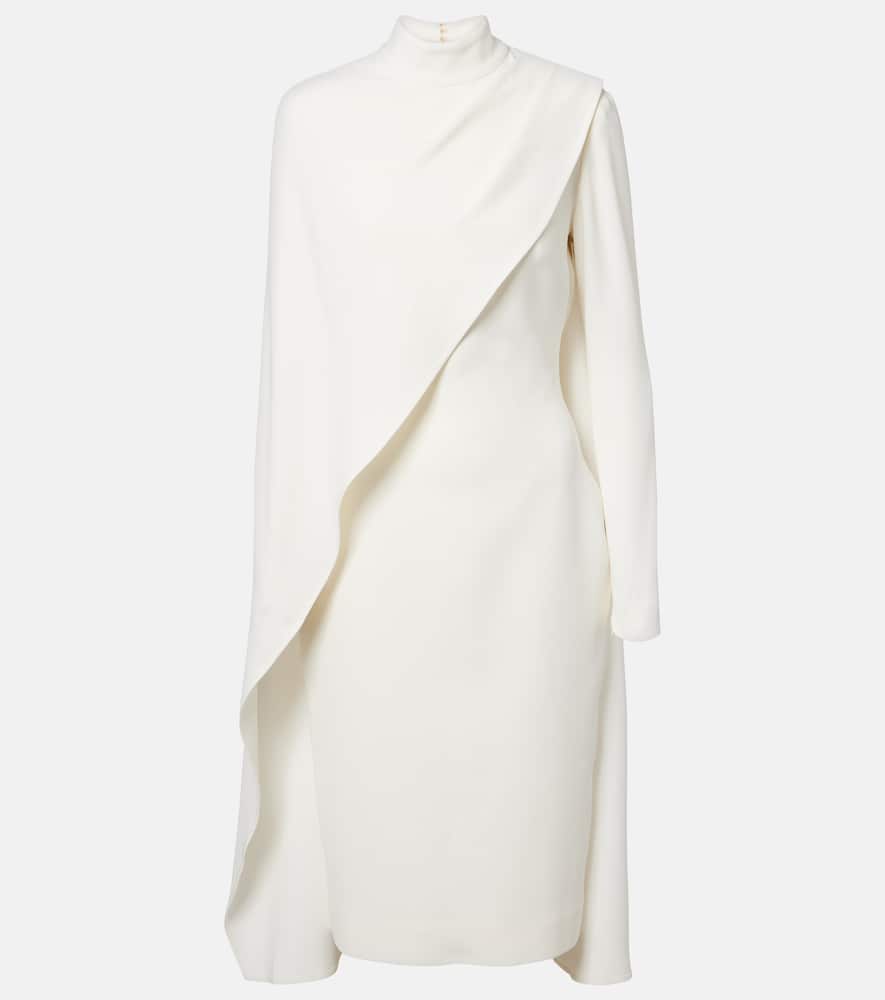 

Коктейльное платье с накидкой Elie Saab, Powder White