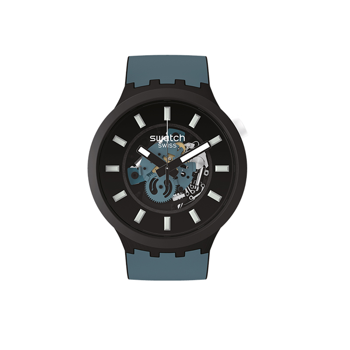 

SWATCH Часы Unisex 47mm Black Watch SB03B107