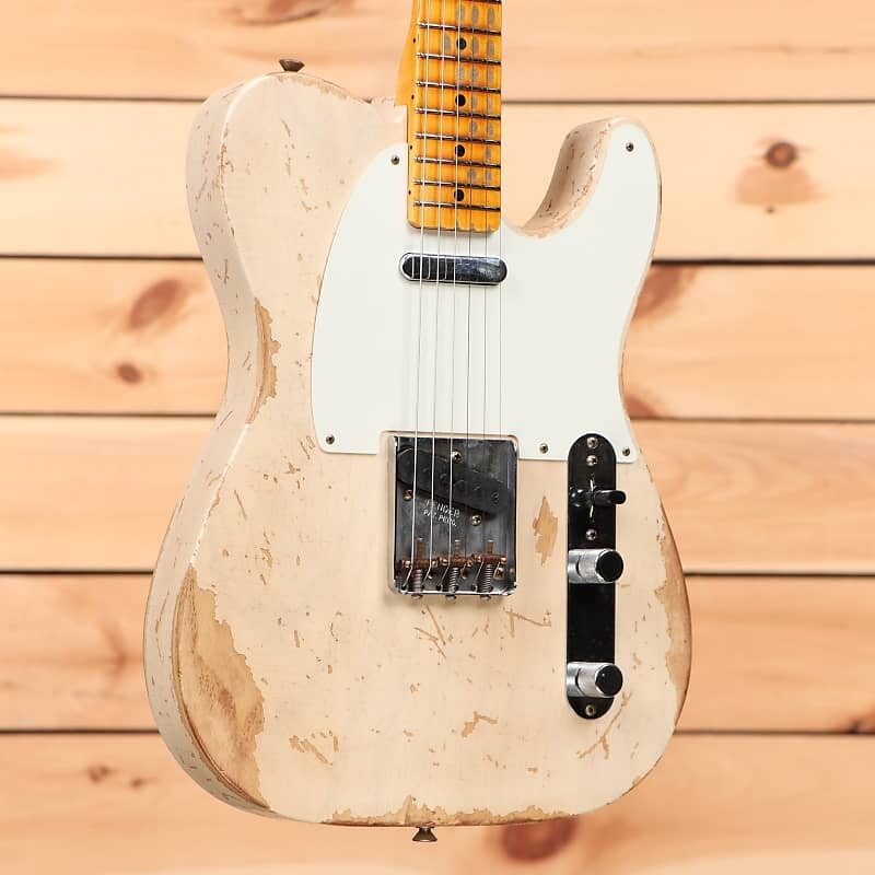 

Электрогитара Fender Custom Shop Limited 1958 Telecaster Heavy Relic - Aged White Blonde - CZ568298 - PLEK'd