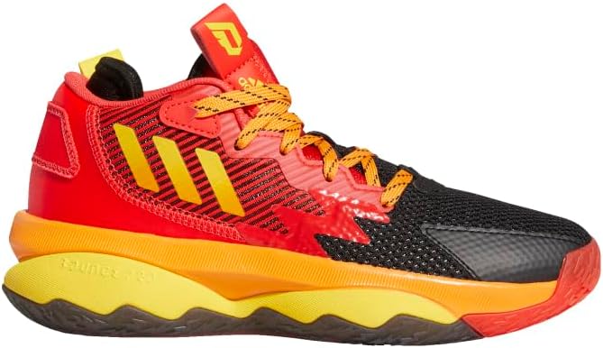 Мужские кроссовки adidas Harden Vol 6, красный/желтый/оранжевый — фото 2