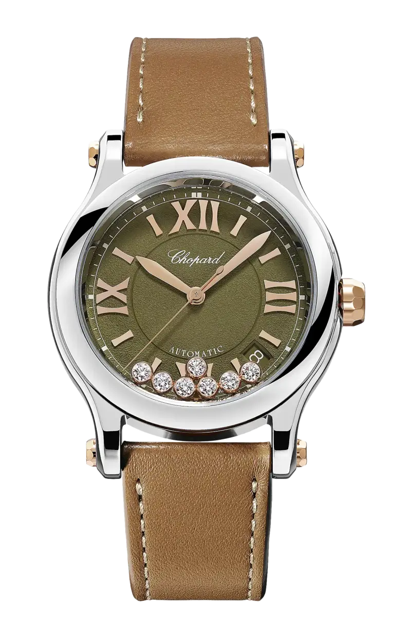 

Happy sport 36 мм, этичное розовое золото, lucent steel, бриллианты - 278559-6028 CHOPARD