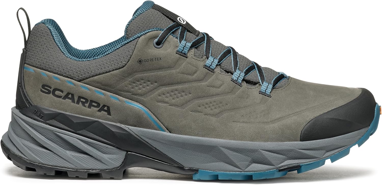 Мужские походные ботинки SCARPA Rush 2 Pro GTX с водонепроницаемой мембраной Gore-Tex, Titanium/Ocean — фото 3