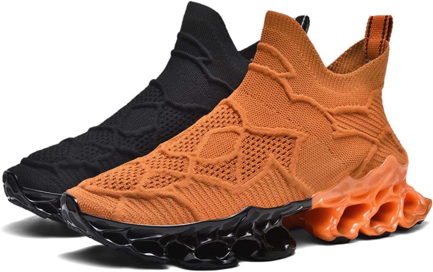 

Мужские слипоны Poramea, кроссовки для ходьбы и тенниса без шнурков, беговые кроссовки Blade, сетчатые для бега, трейл-джоггинга, повседневные спортивные, Multicolor